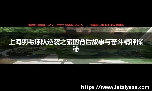 上海羽毛球队逆袭之旅的背后故事与奋斗精神探秘
